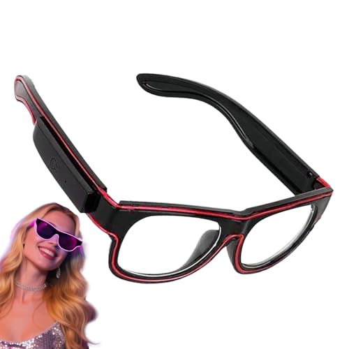 Dtaigou Leuchtende Brille im Dunkeln - LED Neon Brille | Leuchtende Accessoires Für Kinder Und Erwachsene Tanz Kostümparty Pool Halloween Dtaigou Leuchtende Brille im Dunkeln - LED Neon Brille | Leuchtende Accessoires Für Kinder Und Erwachsene Tanz Kostümparty Pool Halloween von Dtaigou