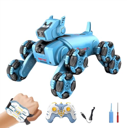 Dtaigou Roboterhunde für Kinder | Tragbarer 8WD Smart Robot Hund, interaktiver Kletterwelpe mit Musik und Licht, elektrische Robotertiere für Zuhause, Schulen von Dtaigou