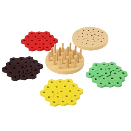 Dtaigou Stapelung Hamburger Toy, Hamburger Stacker Toy - Bildungshamburgerspielzeug - Interaktive Vorschullernaktivitäten für Kinder Mädchen von Dtaigou