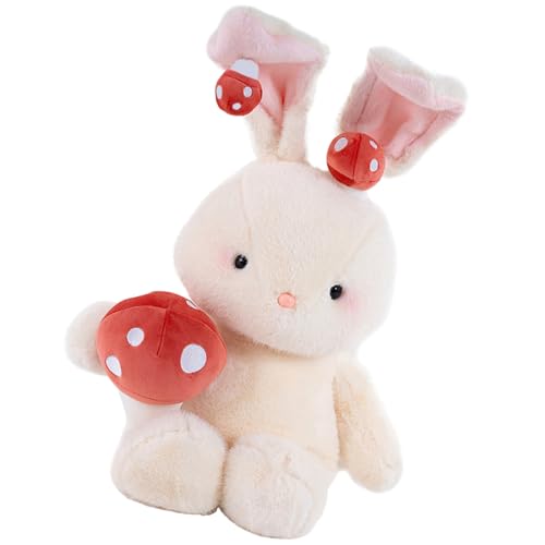 Dtaigou Stoffed Bunny, Hasen ausgestopftes Tier | Weichgefüllte Figur mit Pilz,Kuschelige Charaktersammlung, umarmt Plüschpuppen für die Heimdekoration Dtaigou Stoffed Bunny, Hasen ausgestopftes Tier | Weichgefüllte Figur mit Pilz,Kuschelige Charaktersammlung, umarmt Plüschpuppen für die Heimdekoration von Dtaigou