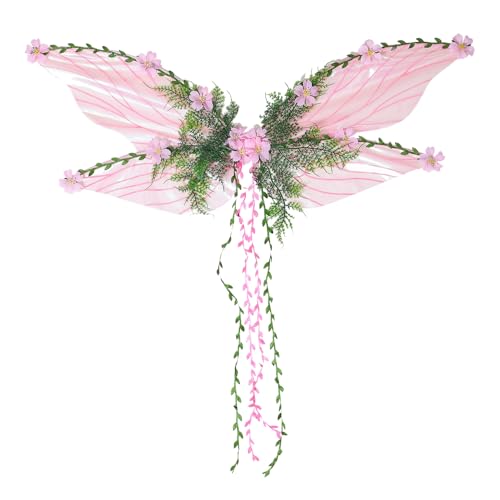 Schmetterlingsflügel mit 3D - und Blättern , Feenflügel Kinder, Dress -up -Requisiten, Kostümzubehör für Mädchen Frauen Fantasy -Konvention Ereignisbühne Auftritt von Dtaigou