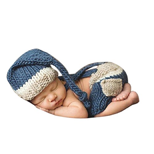Dtailz Neugeborene Fotografie Requisiten Baby Fotoshooting Outfits Mädchen Junge Lustiges Kostüm Gestrickt Chrochet, Sleeping Cutie (2), Baby von Dtailz