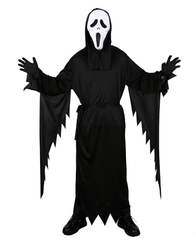 Dtiaagto Halloween Horror Geister Ghost Kostüm 12-14 Jahre von Dtiaagto