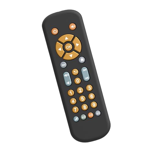 Dualoai Musik TV Fernbedienung Fernbedienung Telefon Pretend Spielset Remote Kid Infant Baby Spielzeug, Schwarz von Dualoai