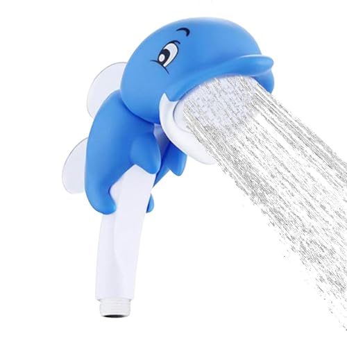 Dubbulon Babyduschkopf für Badewanne, Badduschkopf für Kinder, Cartoon-Delfin-Handbrause für Babypartys, Praktisches Kinder-Badewannen-Duschkopf-Badezubehör für Kleinkinder Dubbulon Babyduschkopf für Badewanne, Badduschkopf für Kinder, Cartoon-Delfin-Handbrause für Babypartys, Praktisches Kinder-Badewannen-Duschkopf-Badezubehör für Kleinkinder von Dubbulon