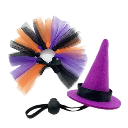 Dubbulon Bartagamen Kostüm - Halloween Bartagamen Hexenkostüm,Reptilienkleidung Für Amphibien Kleintiere Geckos Und Haustierzubehör von Dubbulon