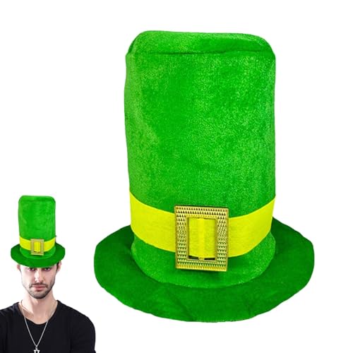 Dubbulon Grüner Kobold-Zylinder, St. Patricks Day-Hut,Irisches Feiertagskostüm-Zusatz-Hut | St. Patricks Day Kostümzubehör Kobold Zylinder für St. Patrick, Weihnachten Dubbulon Grüner Kobold-Zylinder, St. Patricks Day-Hut,Irisches Feiertagskostüm-Zusatz-Hut | St. Patricks Day Kostümzubehör Kobold Zylinder für St. Patrick, Weihnachten von Dubbulon