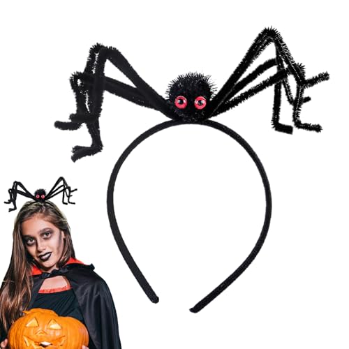 Dubbulon Spinnen Haarband - Gotisches Halloween Schwarze Spinnen Kopfbedeckung - Lustiges Kopfaccessoire Haarspange Kostüm Für Erwachsene Kinder Tanzparty Themen Events Dubbulon Spinnen Haarband - Gotisches Halloween Schwarze Spinnen Kopfbedeckung - Lustiges Kopfaccessoire Haarspange Kostüm Für Erwachsene Kinder Tanzparty Themen Events von Dubbulon
