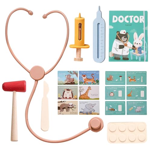 Kinderarztspiel Set, Kinderarztkit,Zahnarztspielset - 36x Rollenspielausrüstung Simulation Stethoskope Spielzeug für Klassenzimmer Kinderarztspiel Set, Kinderarztkit,Zahnarztspielset - 36x Rollenspielausrüstung Simulation Stethoskope Spielzeug für Klassenzimmer von Dubbulon