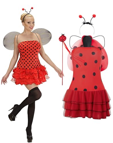 Dubute Bienenkostüm-Set, Halloween, Cosplay, Erwachsene, Damen, Marienkäfer, Kostüm, Zubehör, Weihnachten, Cosplay, Party, Rot, XL Dubute Bienenkostüm-Set, Halloween, Cosplay, Erwachsene, Damen, Marienkäfer, Kostüm, Zubehör, Weihnachten, Cosplay, Party, Rot, XL von Dubute