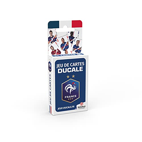 Ducale, das französische Spiel – Spiel mit 54 FFF-Karten, ab 7 Jahren, französische Fußballmannschaft 2020-2021 von La Ducale
