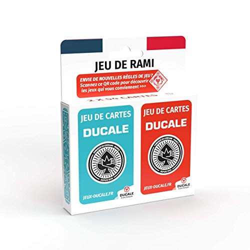 Ducale – Rami-Spiel 2 x 54 Karten Rami-Spiel, ab 6 Jahren, Canasta, 64, Crapette von La Ducale