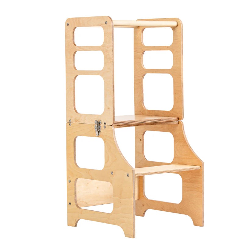 Duck Woodworks Klappbarer Lernturm, Natur Duck Woodworks Klappbarer Lernturm, Natur von Duck Woodworks