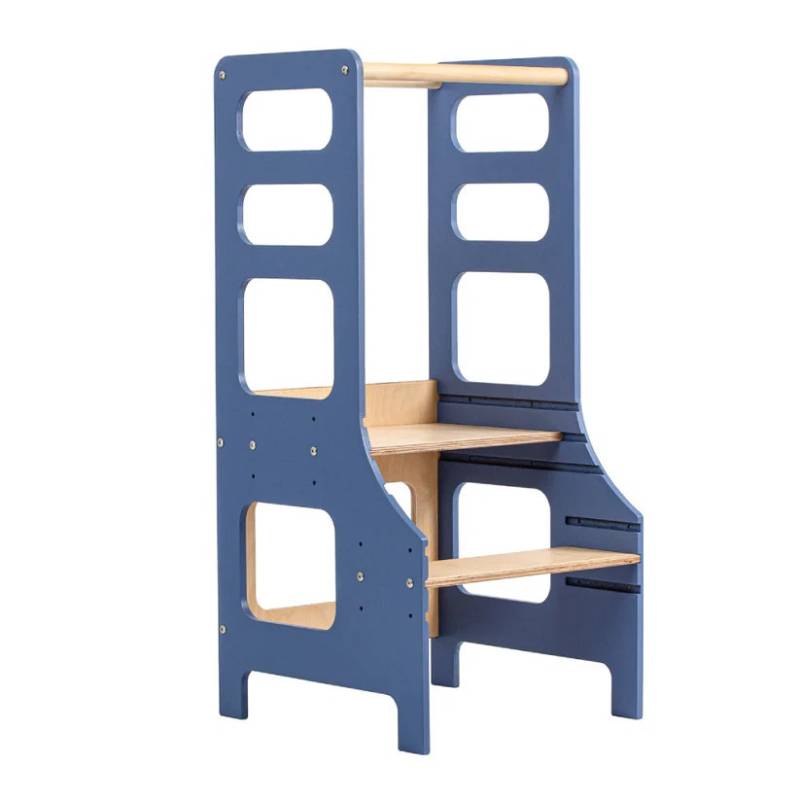 Duck Woodworks Verstellbarer Lernturm, Blau von Duck Woodworks