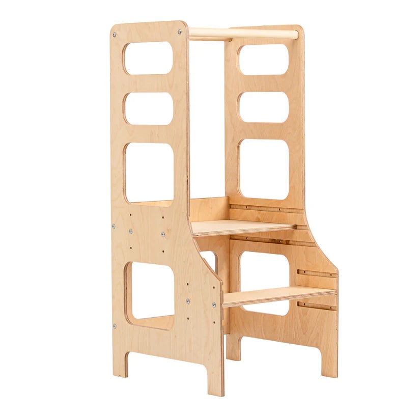 Duck Woodworks Verstellbarer Lernturm, Natur Duck Woodworks Verstellbarer Lernturm, Natur von Duck Woodworks