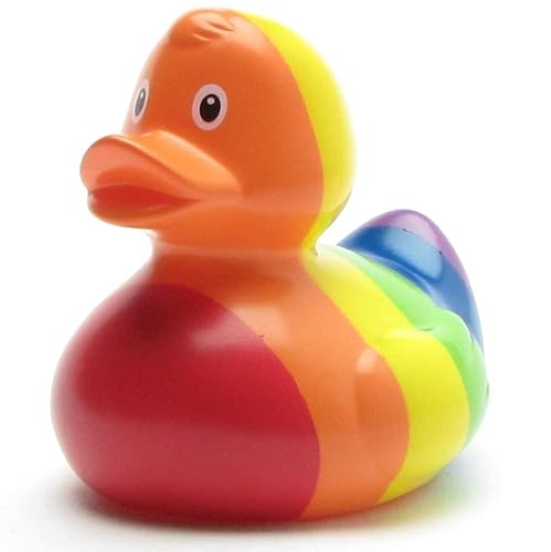 Duckshop I Badeente Happy Pride I Quietscheente I L: 9 cm I inkl. Quietscheentchen-Schlüsselanhänger im Set I Geschenk LQBT I Präsent Sammler Duckshop I Badeente Happy Pride I Quietscheente I L: 9 cm I inkl. Quietscheentchen-Schlüsselanhänger im Set I Geschenk LQBT I Präsent Sammler von Duckshop
