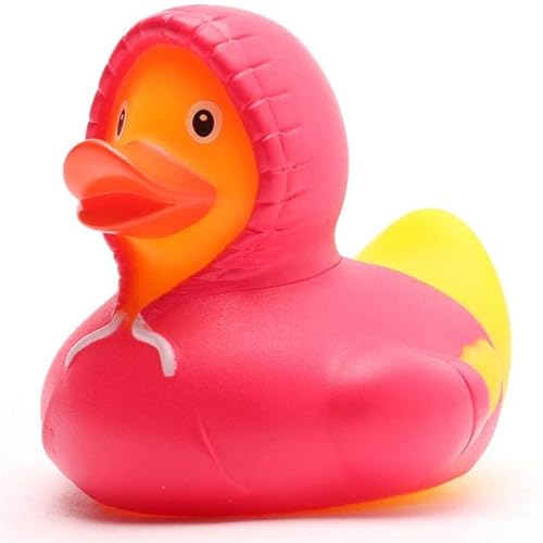 Badeente Hoodie pink I Quietscheentchen I L: 8 cm I inkl. Badeenten-Schlüsselanhänger Badeente Hoodie pink I Quietscheentchen I L: 8 cm I inkl. Badeenten-Schlüsselanhänger von Duckshop