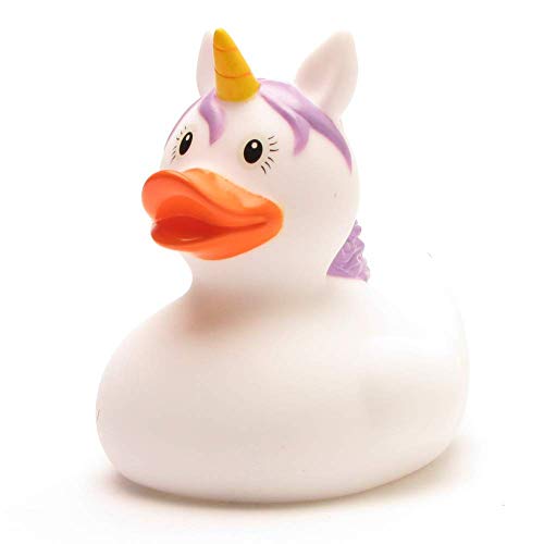 Badeente I Einhorn Quietscheente weiss I Quietscheentchen I L: 9,5 cm I inkl. Badeenten-Schlüsselanhänger im Set Badeente I Einhorn Quietscheente weiss I Quietscheentchen I L: 9,5 cm I inkl. Badeenten-Schlüsselanhänger im Set von Duckshop