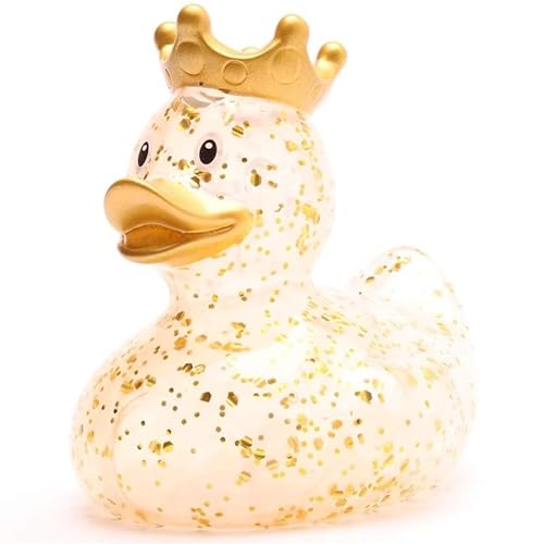 Badeente König Glitzer Gold - inkl. Gummienten-Schlüsselanhänger im Set, Quietscheente, königlich, Royals, Glitzer und Glamour, Badeente König Glitzer Gold - inkl. Gummienten-Schlüsselanhänger im Set, Quietscheente, königlich, Royals, Glitzer und Glamour, von Duckshop