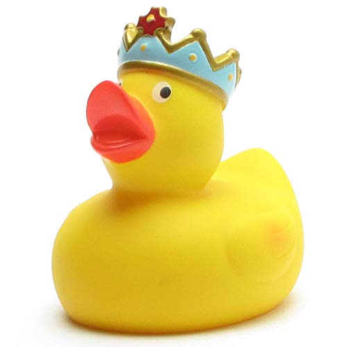 Badeente König I Quietscheente I L: 8,5 cm von Duckshop