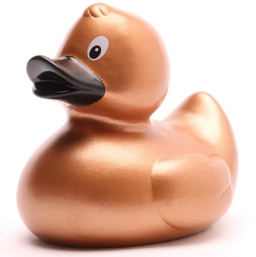 Badeente L: 8 cm - viele Farben (Kupfer/schwarz) von Duckshop