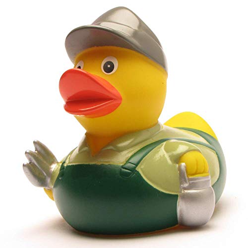 Duckshop I Badeente Landwirt I Quietscheente I L: 8 cm I inkl. Quietscheentchen-Schlüsselanhänger im Set I Geschenk für Bauern I Präsent Sammler Duckshop I Badeente Landwirt I Quietscheente I L: 8 cm I inkl. Quietscheentchen-Schlüsselanhänger im Set I Geschenk für Bauern I Präsent Sammler von Duckshop