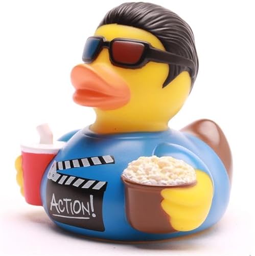 Duckshop I Badeente Movie Boy inkl. Quietscheentchen-Schlüsselanhänger im Set I L8,5cm I Quietscheente I Geschenk für Film-Fans I Geschenk für Kino-Fans Duckshop I Badeente Movie Boy inkl. Quietscheentchen-Schlüsselanhänger im Set I L8,5cm I Quietscheente I Geschenk für Film-Fans I Geschenk für Kino-Fans von Duckshop