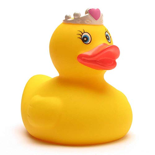 Badeente Prinzessin I Princess Quietscheente I L: 7,5 cm I inkl. Gummienten-Schlüsselanhänger im Set I Spielzeug für Babies und Kinder I Badespielzeug für die Badewanne von Duckshop