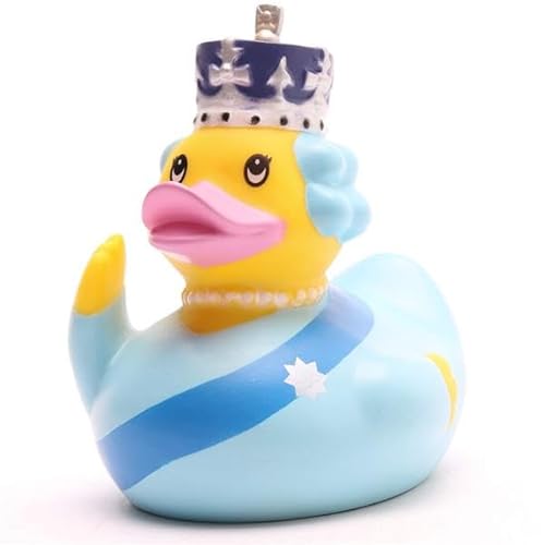 Badeente Queen Elisabeth II. I Quietscheente I königlich I Royals I Glamour von Duckshop