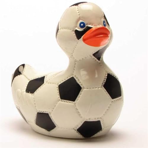 Badeente Rubba Duck - Duckerball - Fußball I Gummiente von Duckshop