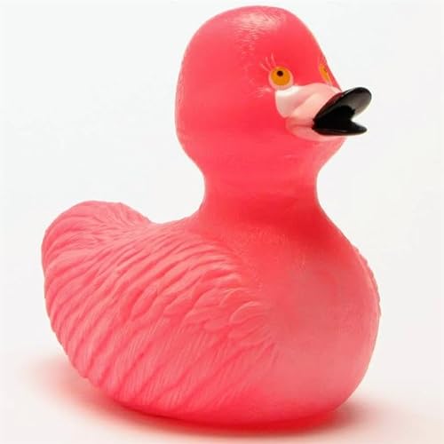Badeente Rubba Duck - Feather - Flamingo I Gummiente von Duckshop