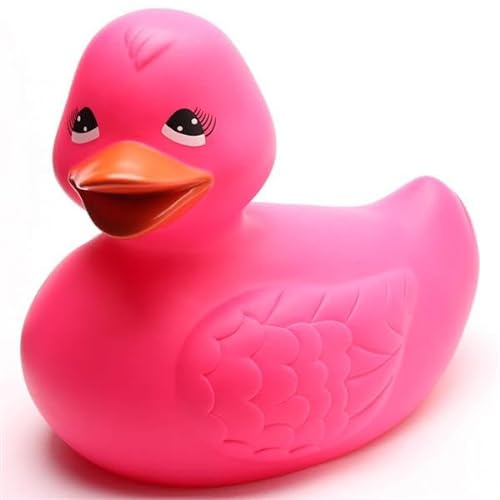 Badeente XXL Maja - pink I Gummiente I Quietscheente von Duckshop