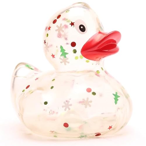 Badeente Xmas Glitzer - roter Schnabel I Quietscheente I Gummiente weihnachtlicher Glanz I Xmas Motive Badeente Xmas Glitzer - roter Schnabel I Quietscheente I Gummiente weihnachtlicher Glanz I Xmas Motive von Duckshop
