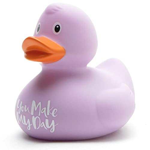 Badeente You Made My Day - lila I Quietscheentchen I L: 8,5 cm I inkl. Badeenten-Schlüsselanhänger im Set Badeente You Made My Day - lila I Quietscheentchen I L: 8,5 cm I inkl. Badeenten-Schlüsselanhänger im Set von Duckshop