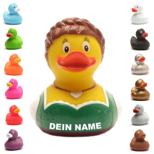 Badeente - personalisierbar (Bayerin Ente) von Duckshop