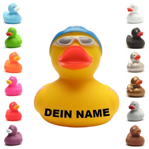 Badeente - personalisierbar (Biker Ente) von Duckshop