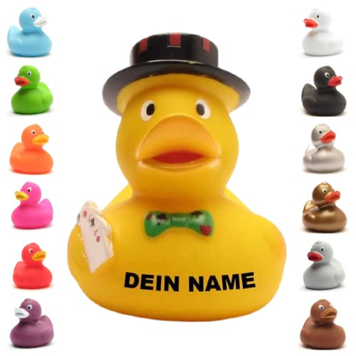 Badeente - personalisierbar (Casino Ente) von Duckshop