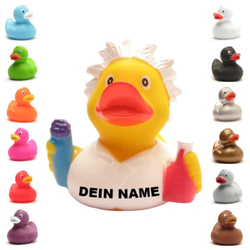 Badeente - personalisierbar (Chemiker Ente) von Duckshop