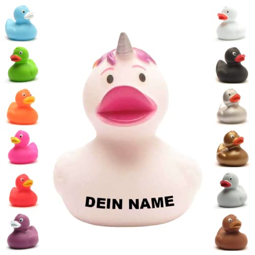 Badeente - personalisierbar (Einhorn Ente) von Duckshop