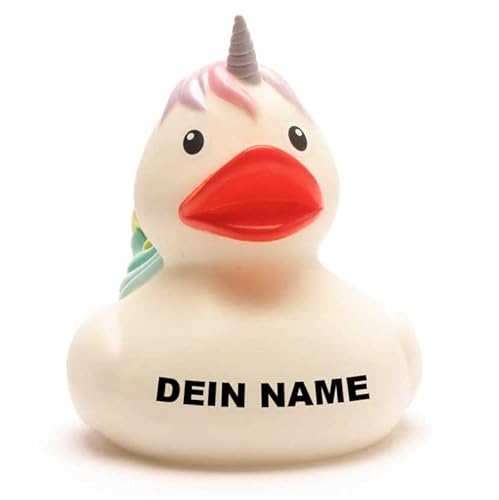 Badeente - personalisierbar (Einhorn Ente) von Duckshop