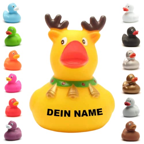 Badeente - personalisierbar (Elch Ente) von Duckshop