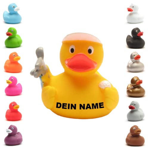 Badeente - personalisierbar (Golf Ente) von Duckshop