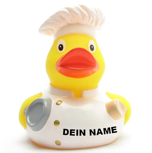 Badeente - personalisierbar (Koch Ente) von Duckshop