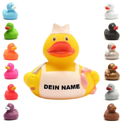 Badeente - personalisierbar (Metzger Ente) von Duckshop