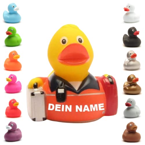 Badeente - personalisierbar (Rettungssanitäter Ente) von Duckshop