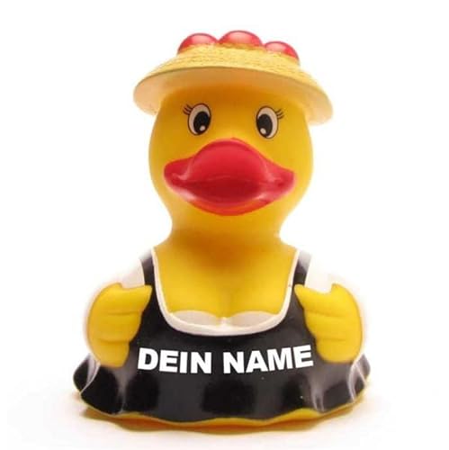 Badeente - personalisierbar (Schwarzwald Frau Ente) von Duckshop