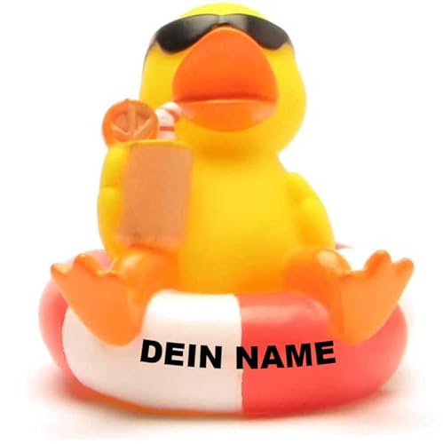 Badeente - personalisierbar (Schwimmreif Ente) von Duckshop