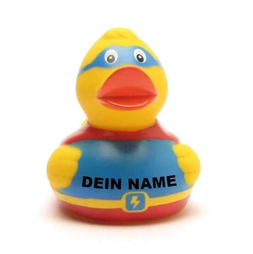 Badeente - personalisierbar (Superduck Ente) von Duckshop