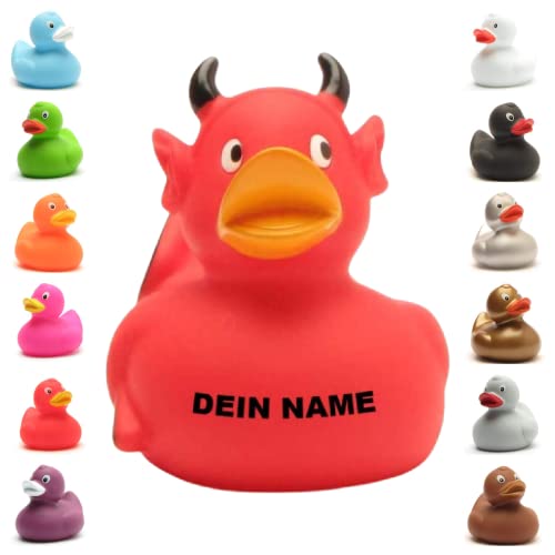 Badeente - personalisierbar (Teufel Ente) von Duckshop