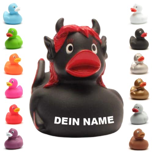 Badeente - personalisierbar (Teuflin Ente) von Duckshop